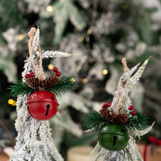 Christmas Decoration Colorful Small Bells Pendant Christmas Tree Small Bells Window Car Hanging Decoration Wind Chimes Pendant