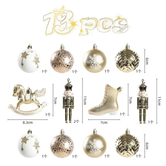 Creative Christmas Tree Decoration Special-shaped Hanging Ball Christmas Pendant Shopping Mall  Christmas Decorations for Home