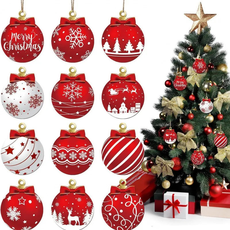 Christmas Balls Shiny Bauble Ball Christmas Tree Hanging Pendant Ornaments For Party Decorations New Year Navidad Gifts