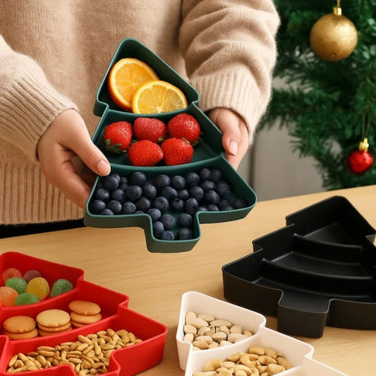 Christmas Decoration 2025 Tree Fruit Plate Merry Christmas Decorations For Home Noel Xmas Gifts Happy New Year
