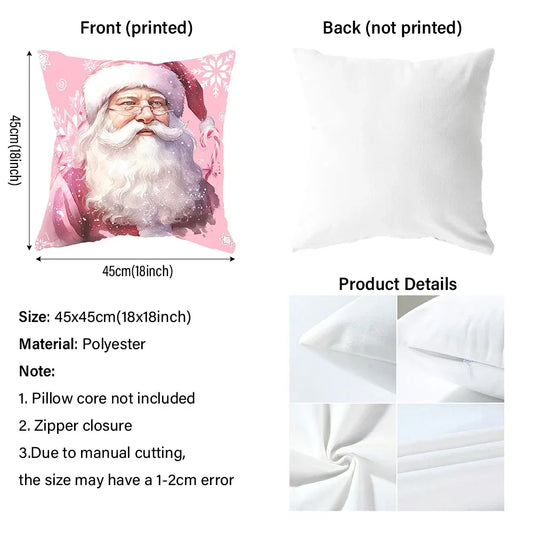 Christmas decoration Pillowcase Merry Christmas New Year Gift Santa Claus Christmas Tree Pillow Cover Home Sofa Cushion Cover